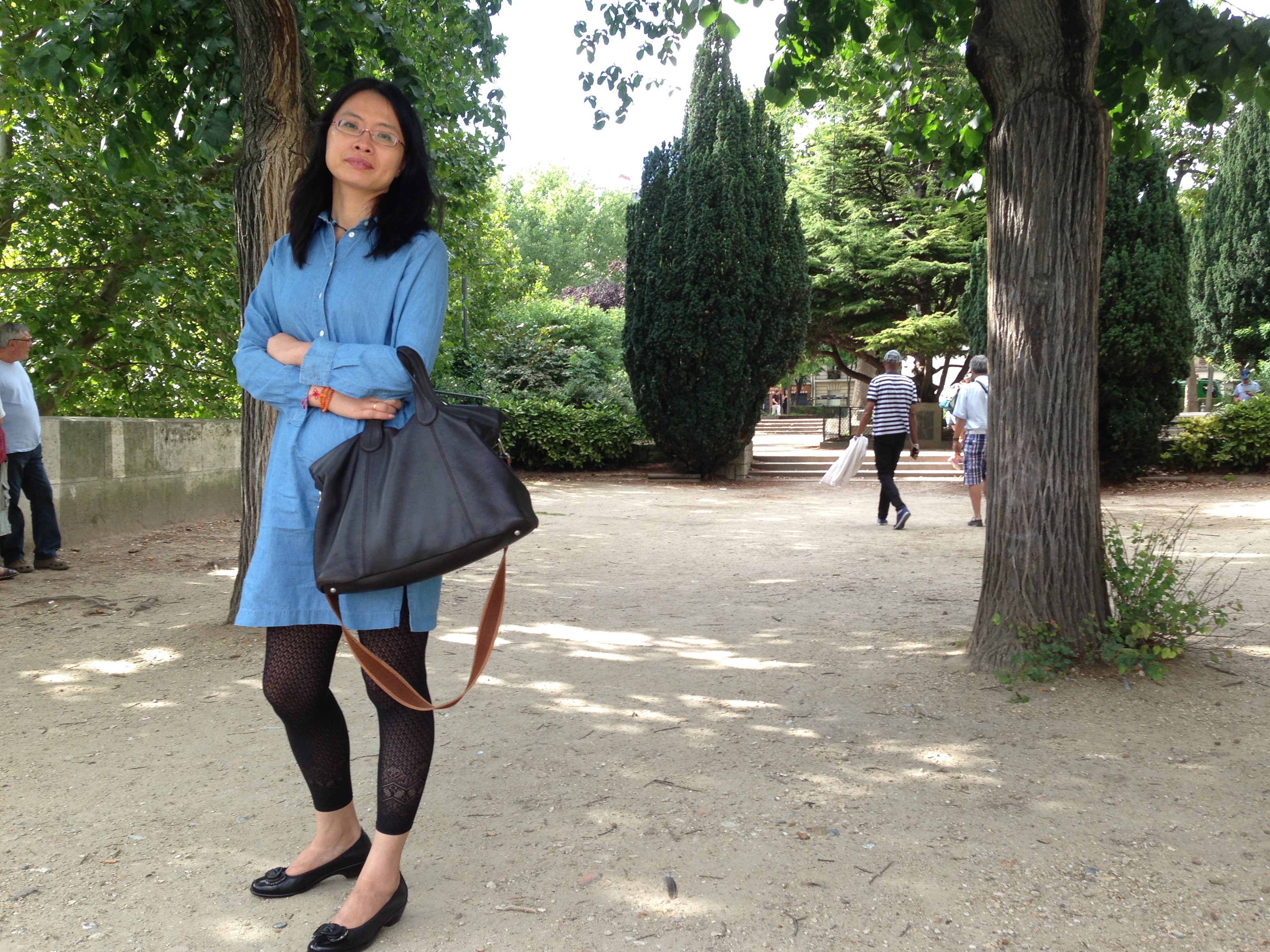 Xinhui dans un parc